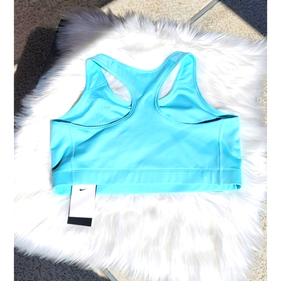 Nike 2X women's training Sports bra light blue Medium support - Picture 6 of 13